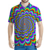 Psychedelic Expansion Optical Illusion Men's Polo Shirt