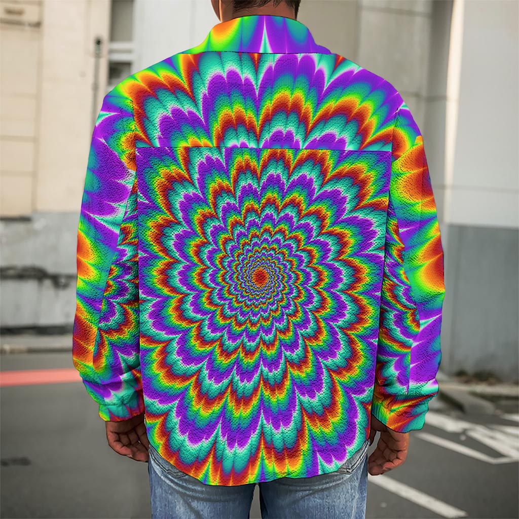 Psychedelic Expansion Optical Illusion Men's Shirt Jacket