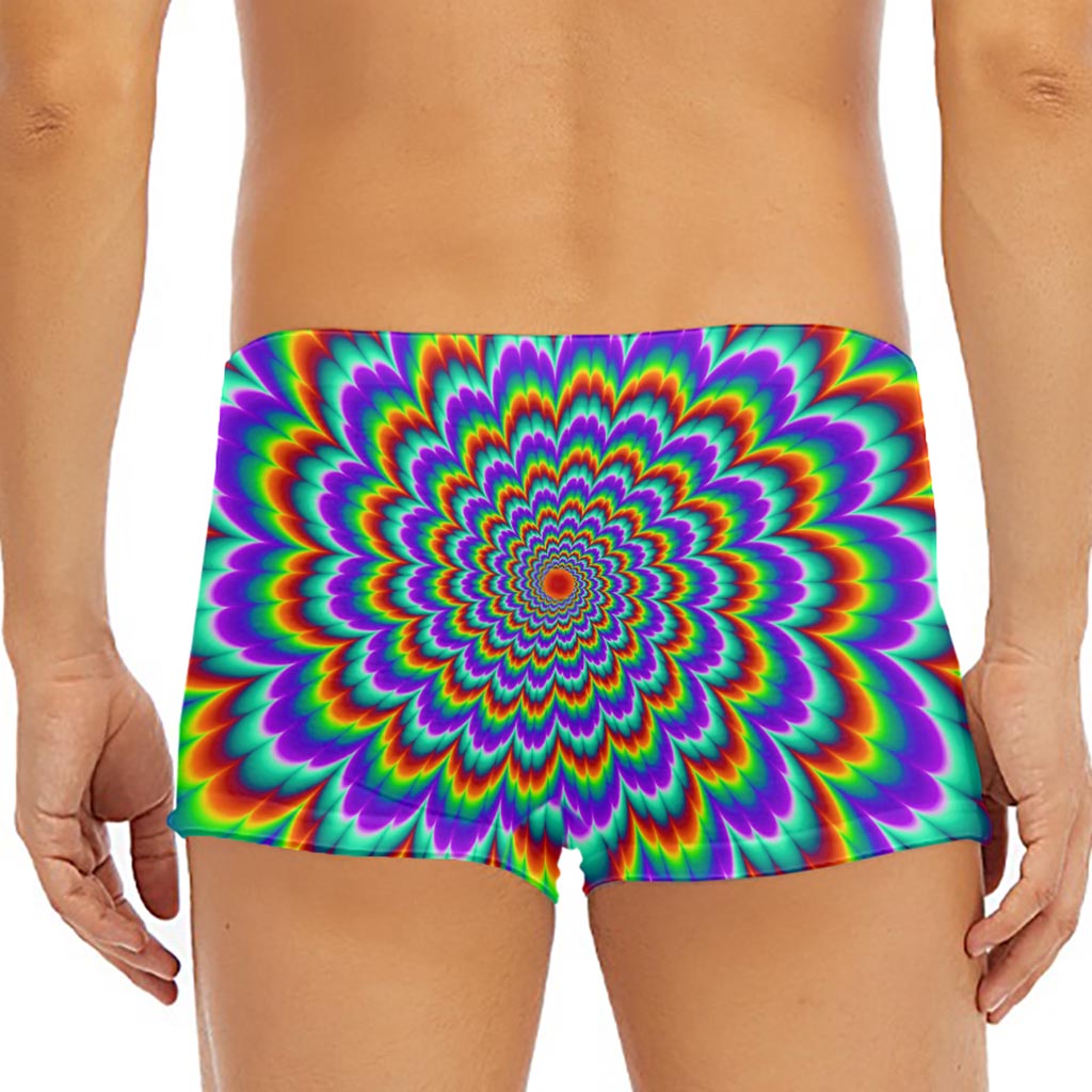 Psychedelic Expansion Optical Illusion Men's Short Boxer Briefs
