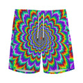 Psychedelic Expansion Optical Illusion Men's Athletic Shorts