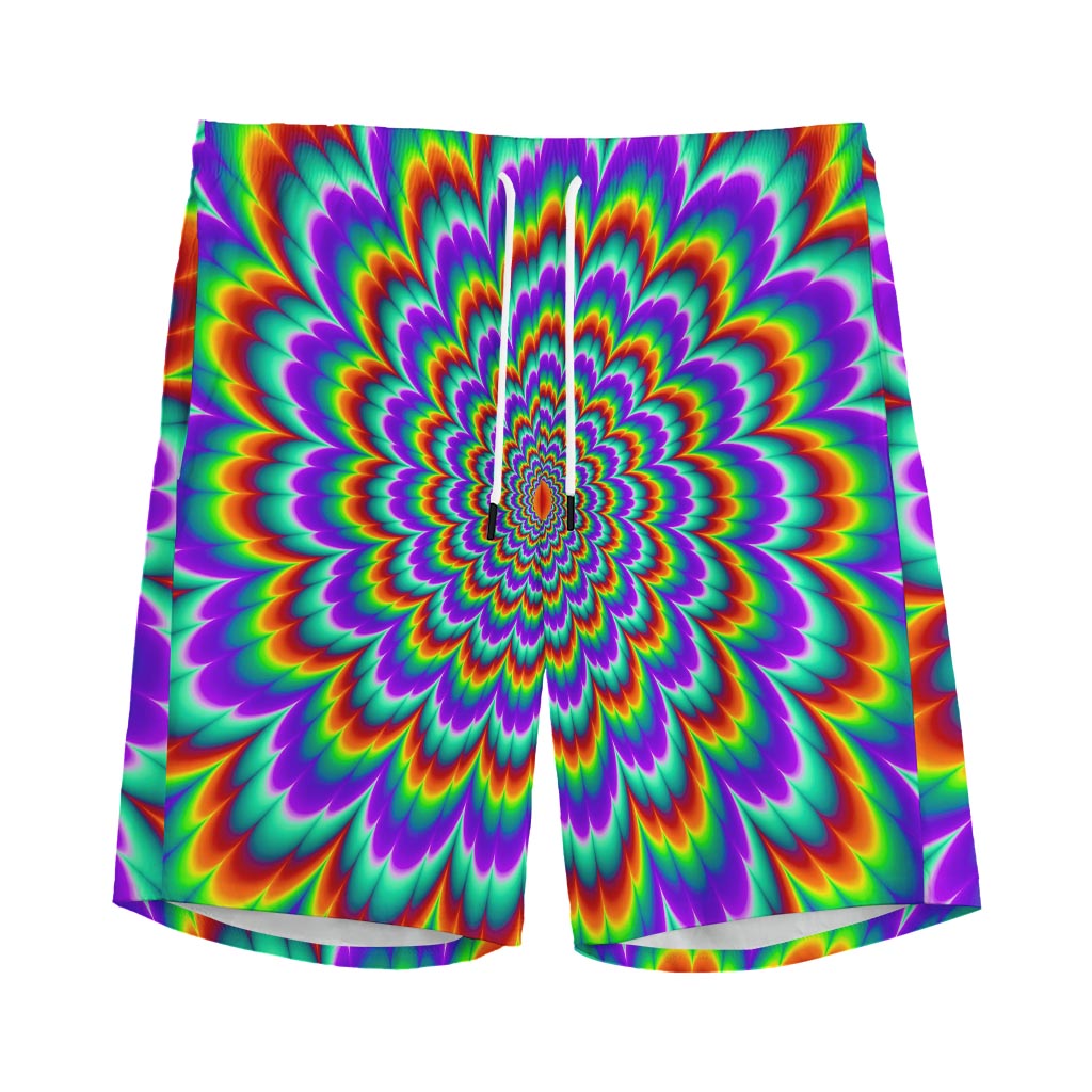 Psychedelic Expansion Optical Illusion Men's Sports Shorts