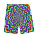 Psychedelic Expansion Optical Illusion Men's Sports Shorts