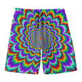 Psychedelic Expansion Optical Illusion Men's Swim Trunks