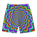 Psychedelic Expansion Optical Illusion Men's Swim Trunks