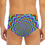Psychedelic Expansion Optical Illusion Men's Triangle Swim Briefs