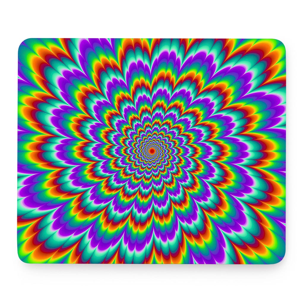 Psychedelic Expansion Optical Illusion Mouse Pad