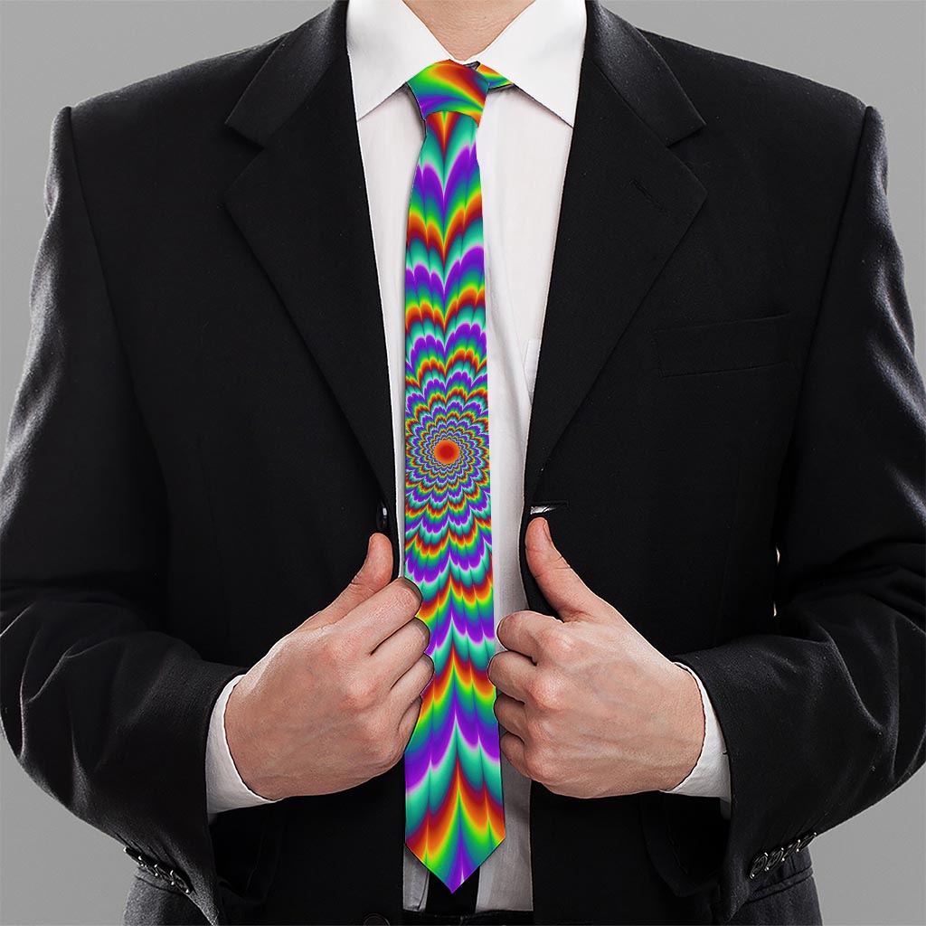 Psychedelic Expansion Optical Illusion Necktie