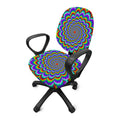 Psychedelic Expansion Optical Illusion Office Chair Cover