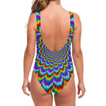 Psychedelic Expansion Optical Illusion One Piece Swimsuit