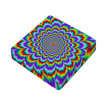 Psychedelic Expansion Optical Illusion Outdoor Seat Cushion Cover