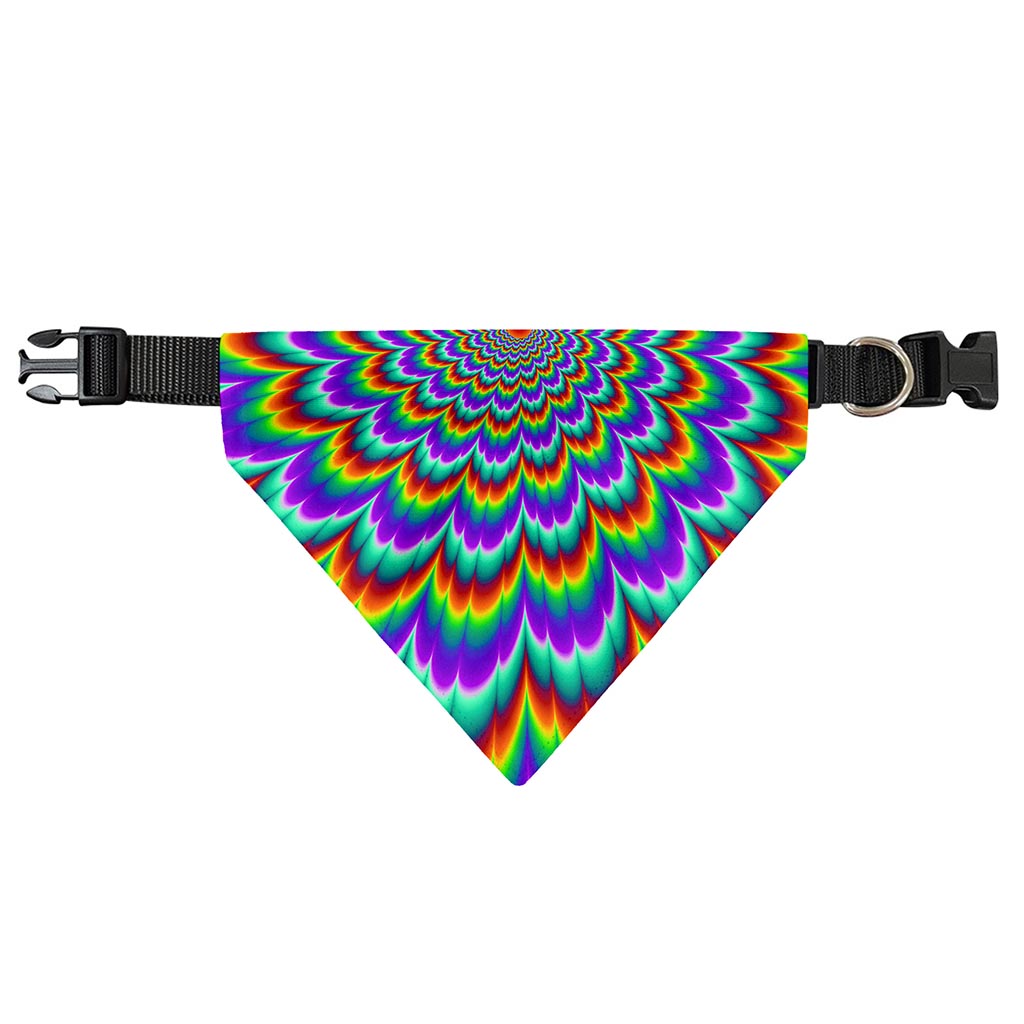 Psychedelic Expansion Optical Illusion Over The Collar Dog Bandana
