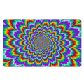 Psychedelic Expansion Optical Illusion Polyester Doormat