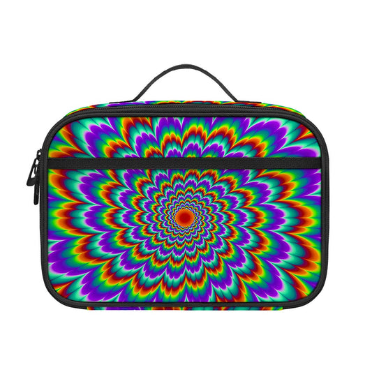 Psychedelic Expansion Optical Illusion Portable Lunch Bag
