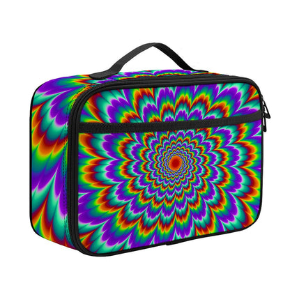 Psychedelic Expansion Optical Illusion Portable Lunch Bag