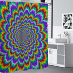 Psychedelic Expansion Optical Illusion Premium Shower Curtain