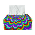 Psychedelic Expansion Optical Illusion Rectangle Tissue Box Cover
