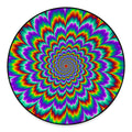 Psychedelic Expansion Optical Illusion Round Floor Mat