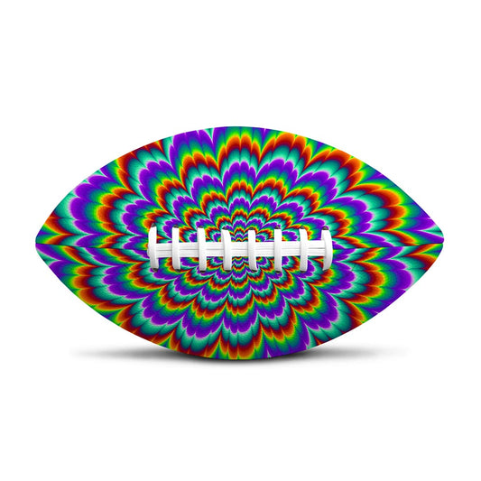 Psychedelic Expansion Optical Illusion Rugby Ball
