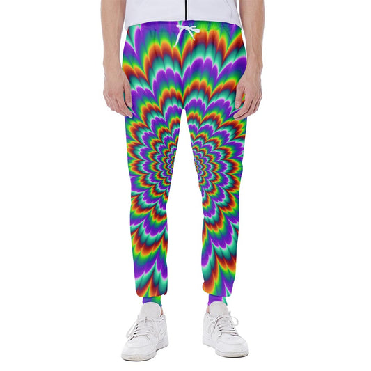 Psychedelic Expansion Optical Illusion Scuba Joggers