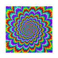 Psychedelic Expansion Optical Illusion Silk Bandana
