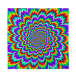 Psychedelic Expansion Optical Illusion Silk Bandana