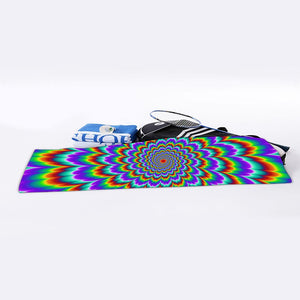 Psychedelic Expansion Optical Illusion Sports Towel