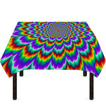 Psychedelic Expansion Optical Illusion Tablecloth