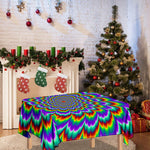 Psychedelic Expansion Optical Illusion Tablecloth