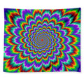 Psychedelic Expansion Optical Illusion Tapestry