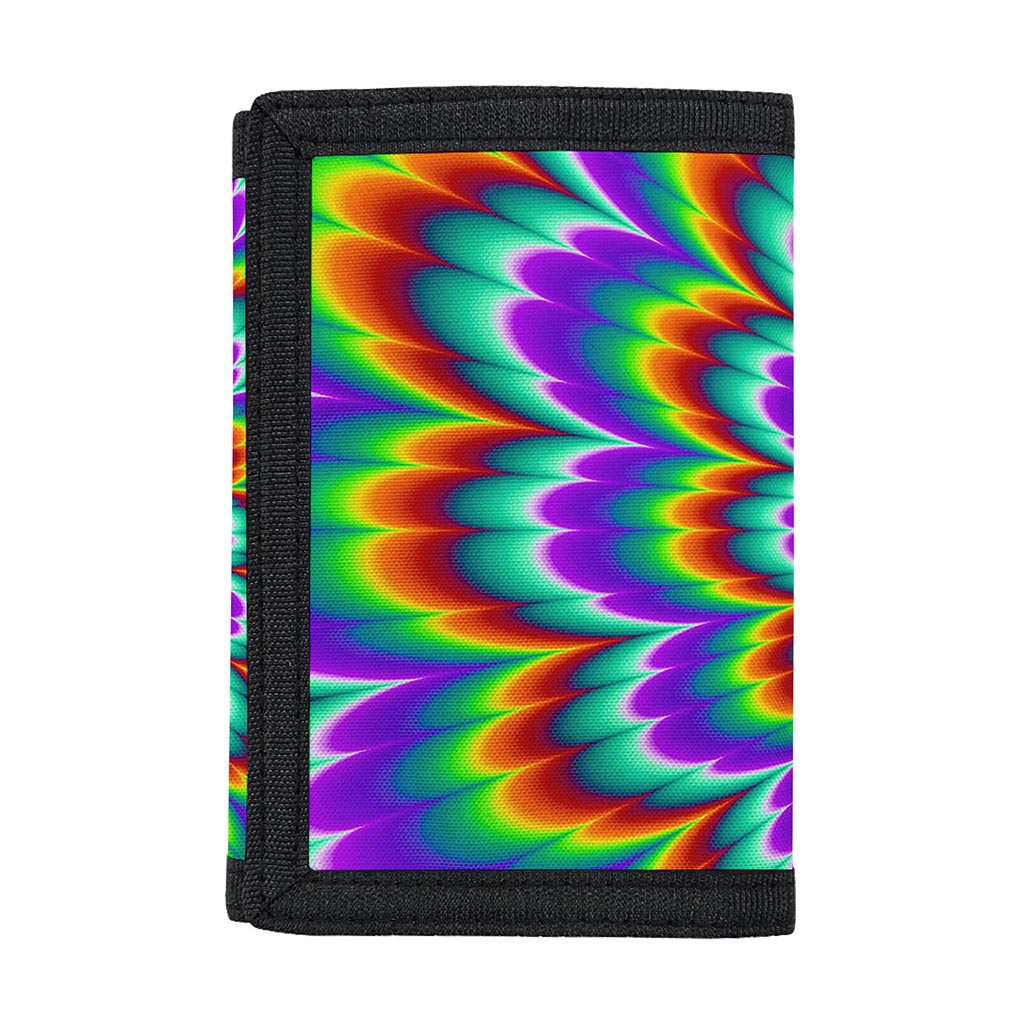 Psychedelic Expansion Optical Illusion Trifold Wallet