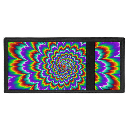 Psychedelic Expansion Optical Illusion Trifold Wallet