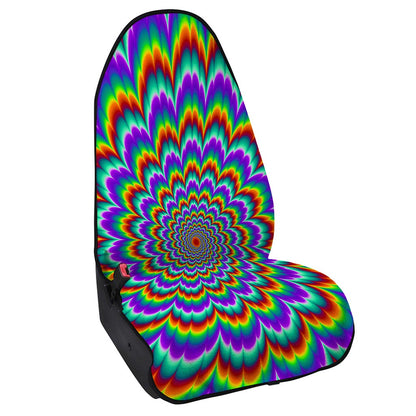Psychedelic Expansion Optical Illusion Waterproof Car Seat Cover