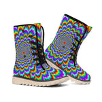 Psychedelic Expansion Optical Illusion Winter Boots