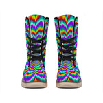Psychedelic Expansion Optical Illusion Winter Boots