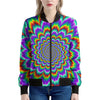 Psychedelic Expansion Optical Illusion Women's Bomber Jacket