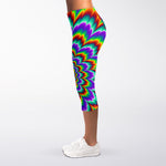 Psychedelic Expansion Optical Illusion Women's Capri Leggings