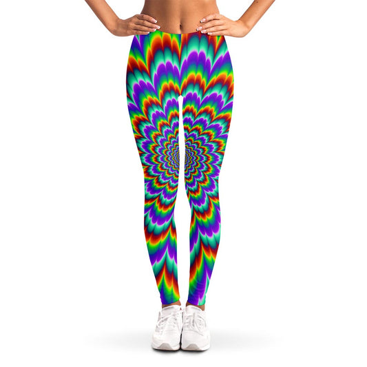 Psychedelic Expansion Optical Illusion Women's Leggings