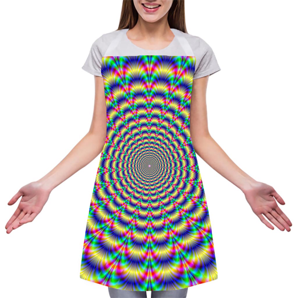 Psychedelic Explosion Optical Illusion Adjustable Apron