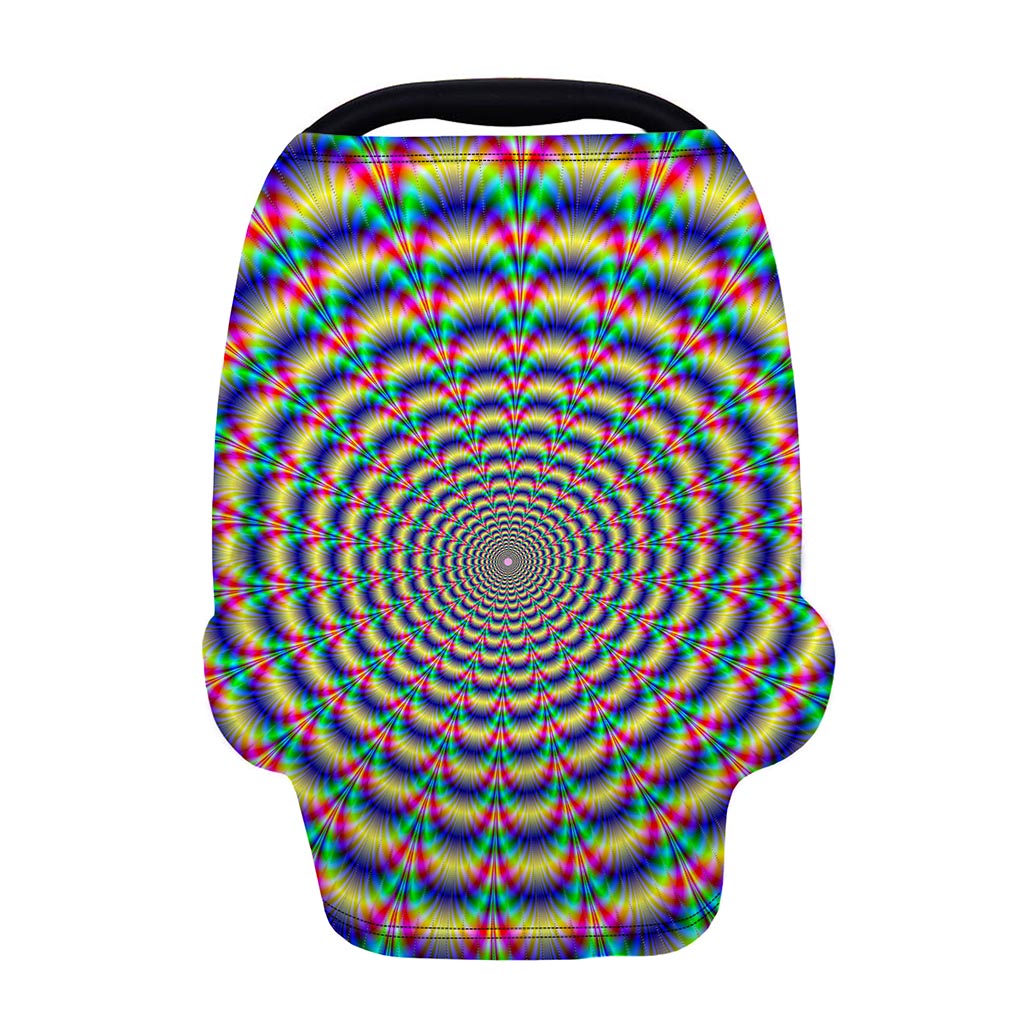 Psychedelic Explosion Optical Illusion Baby Seat Cover