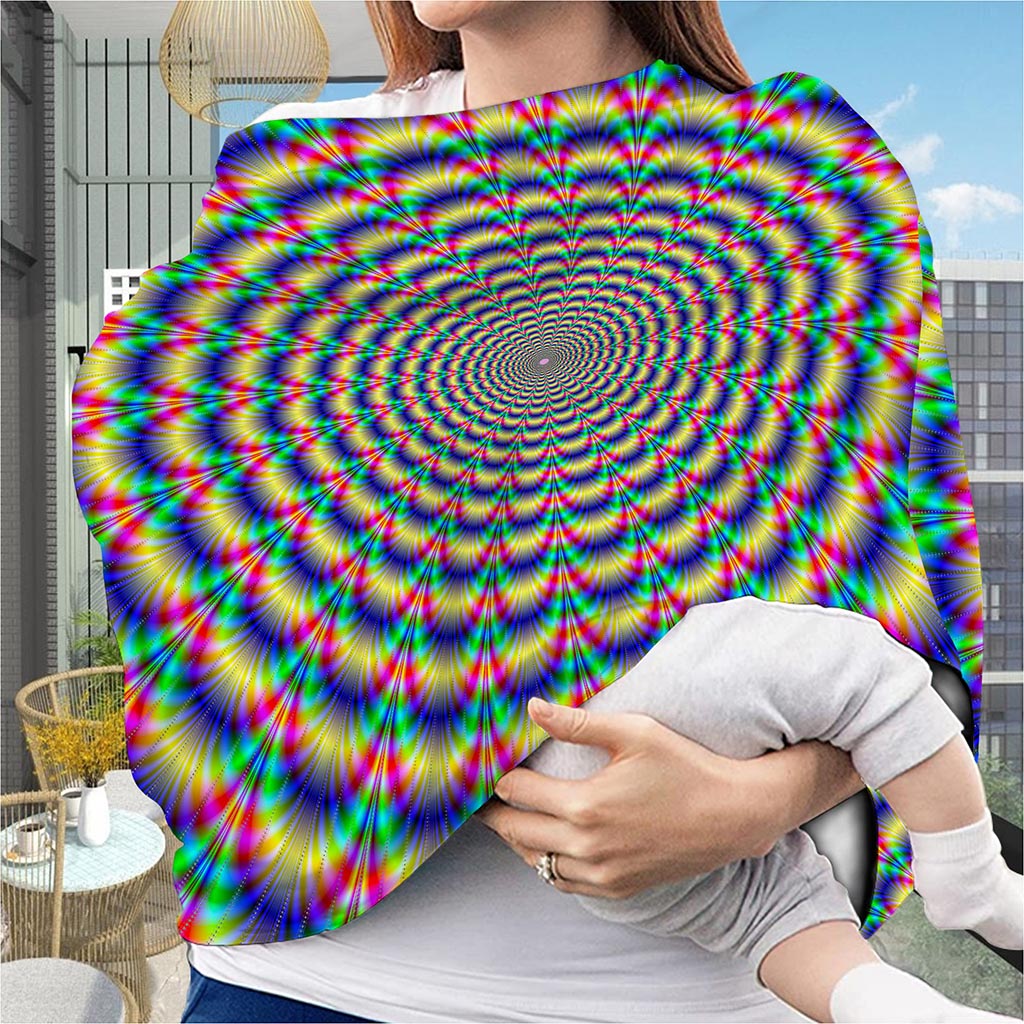 Psychedelic Explosion Optical Illusion Baby Seat Cover