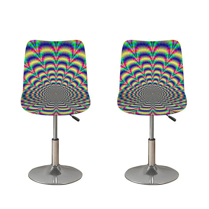 Psychedelic Explosion Optical Illusion Bar Stool Covers