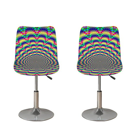 Psychedelic Explosion Optical Illusion Bar Stool Covers