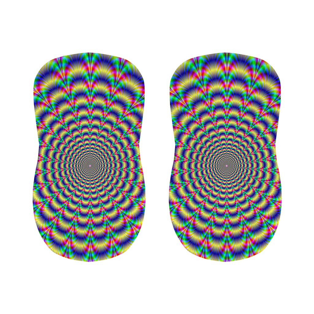 Psychedelic Explosion Optical Illusion Bar Stool Covers