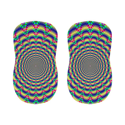 Psychedelic Explosion Optical Illusion Bar Stool Covers