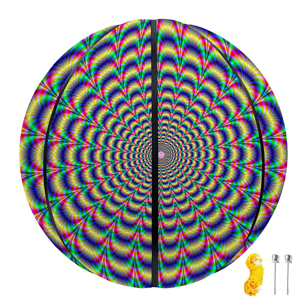 Psychedelic Explosion Optical Illusion Basketball