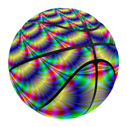 Psychedelic Explosion Optical Illusion Basketball