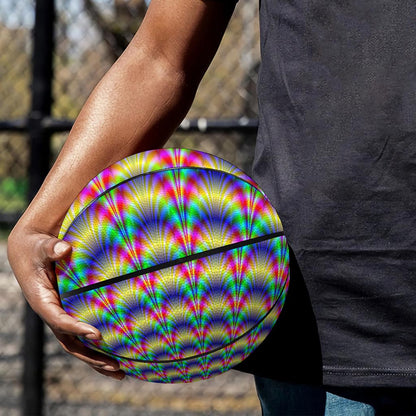 Psychedelic Explosion Optical Illusion Basketball