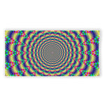 Psychedelic Explosion Optical Illusion Beach Towel