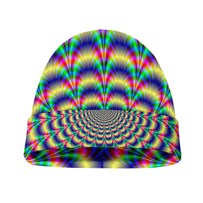 Psychedelic Explosion Optical Illusion Beanie