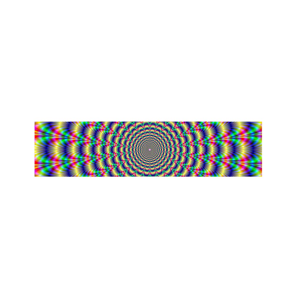 Psychedelic Explosion Optical Illusion Bed Runner